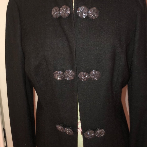 TORY Burch beaded button military jacket - Picture 3 of 5